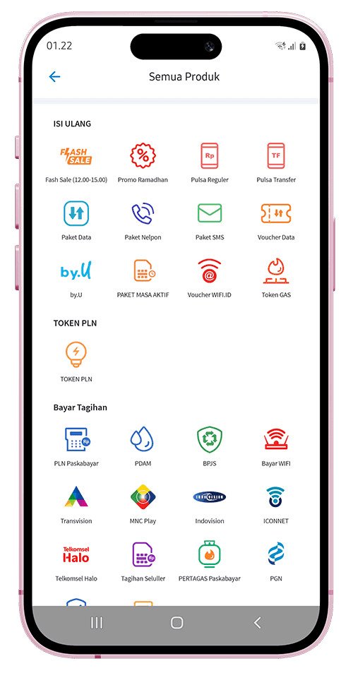 Aplikasi agen pulsa dan PPOB